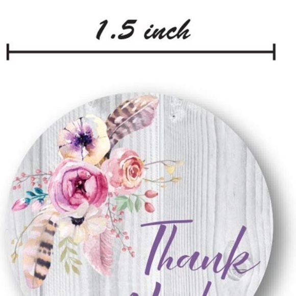 (1000) Thank you stickers - Picture 4 of 4